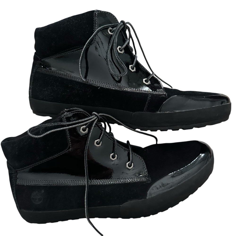 Timberland Black Suede Boots 9.5